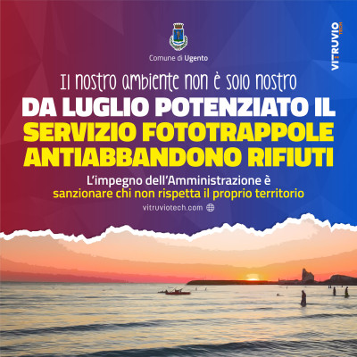 Comunicazione avvio del servizio fototrappole sul territorio di Ugento