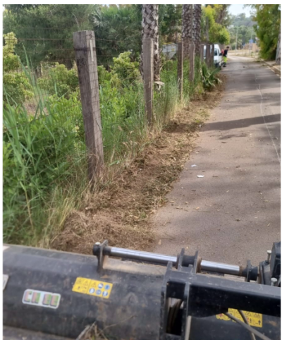 Intervento di taglio dell'erba presso le marine del Comune di Ugento. Torre M...