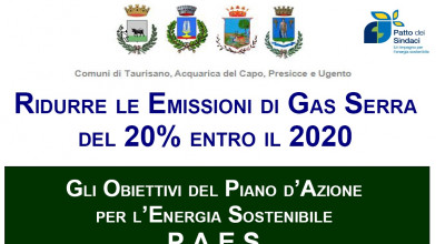 PRESENTAZIONE DEL PAES DEI COMUNI DELL&rsquo;ASSOCIAZIONE TERRE DEL SOLE E DE...